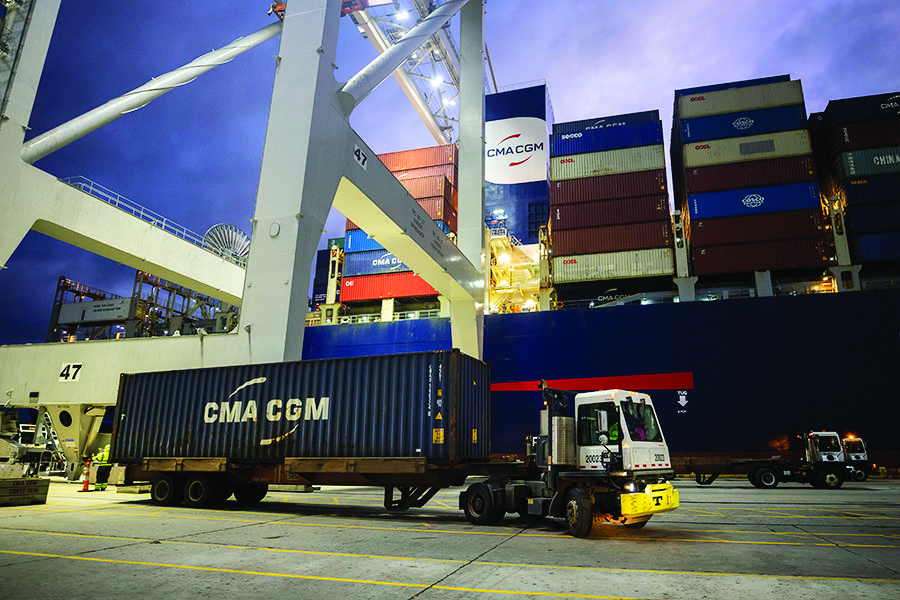 The Port of Savannah began handling fruit from South America